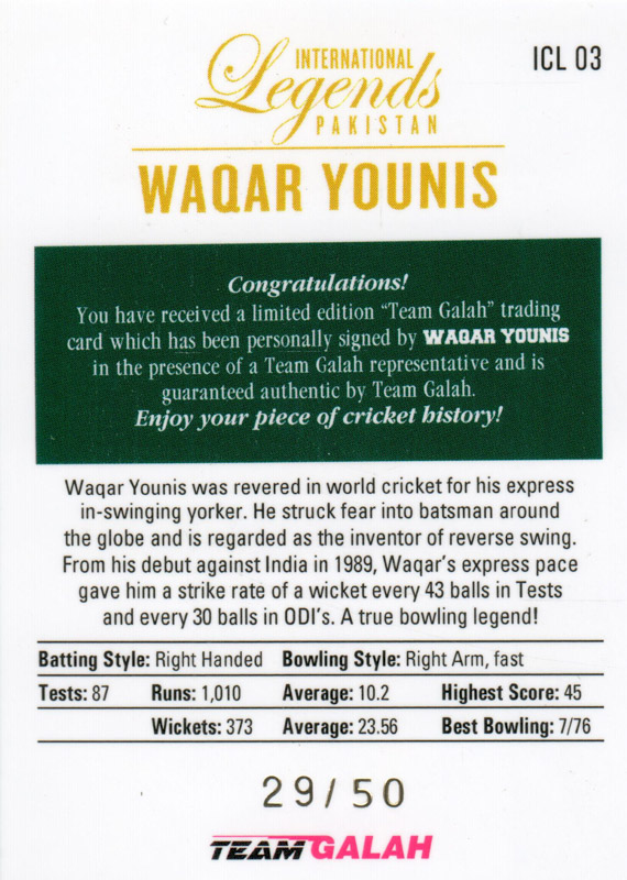Waqar Younis back