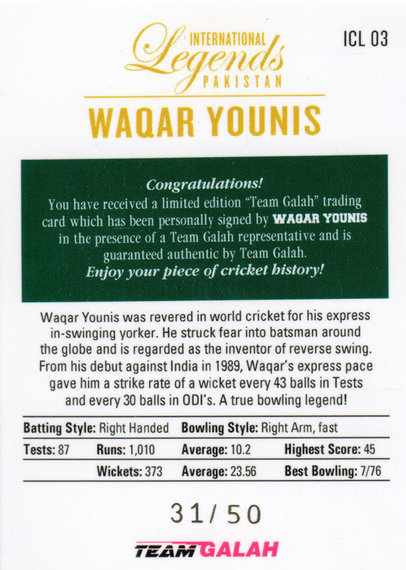 Waqar Younis back
