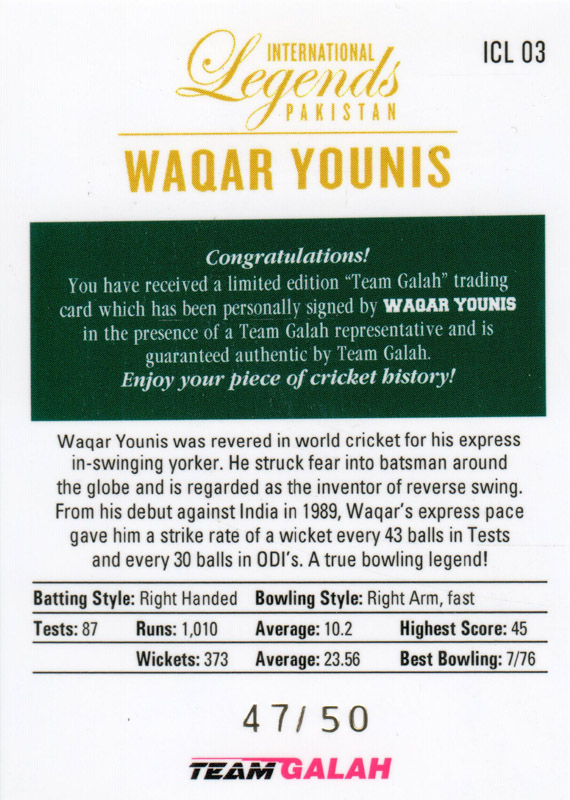 Waqar Younis back