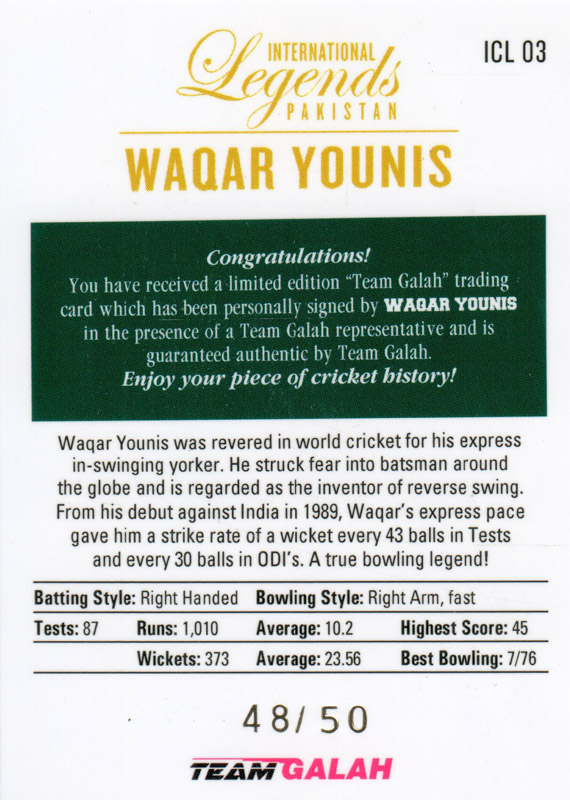 Waqar Younis back
