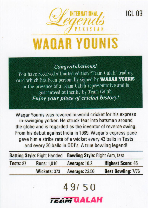 Waqar Younis back