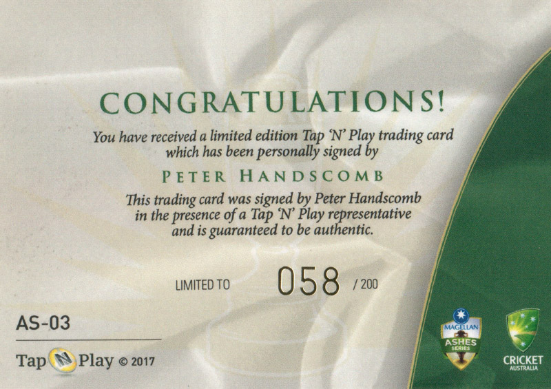 Peter Handscomb back