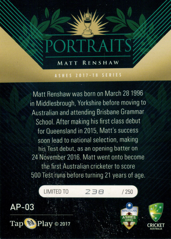 Matt Renshaw back
