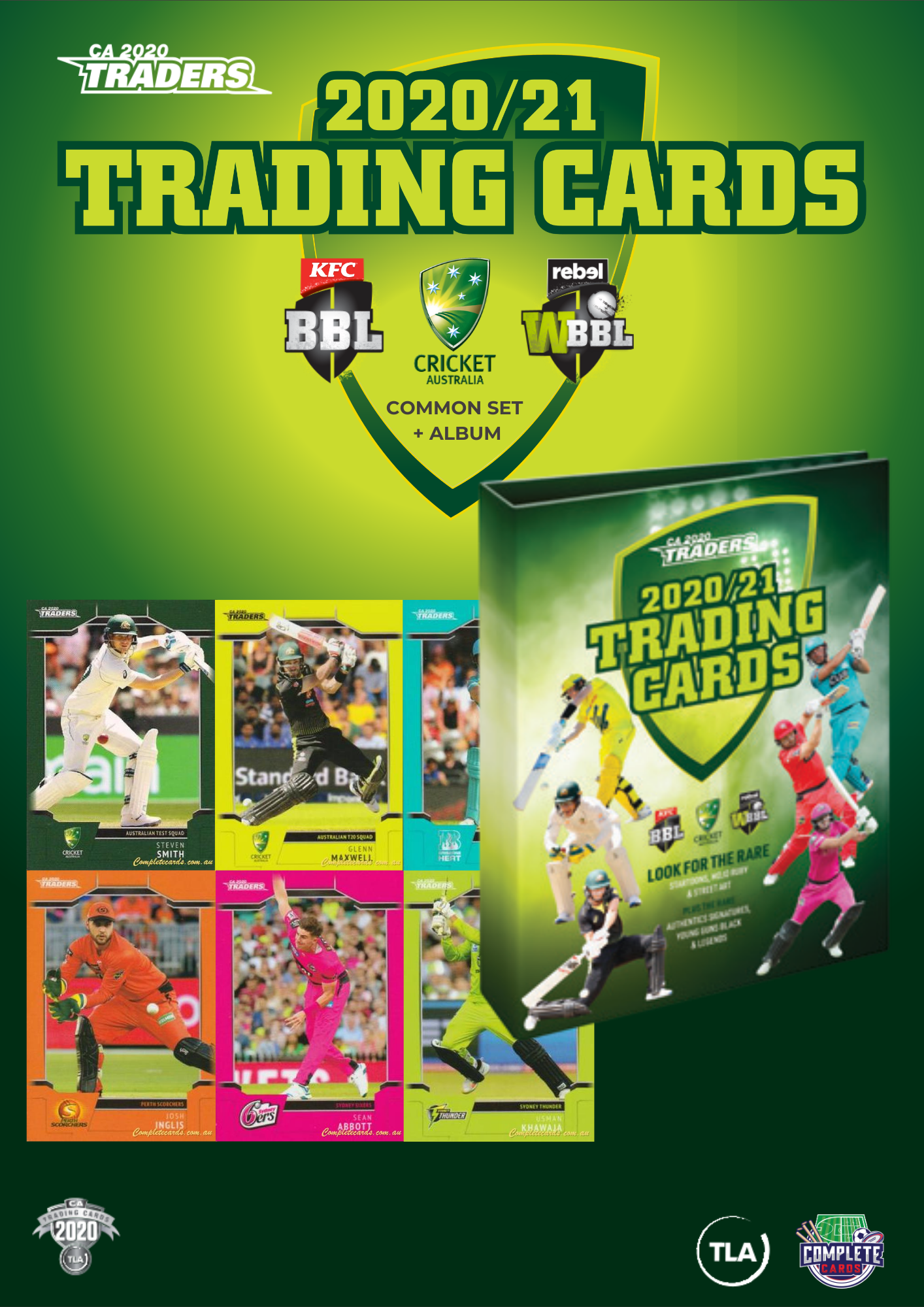2020-21 TLA Cricket Traders - Common Set + Album