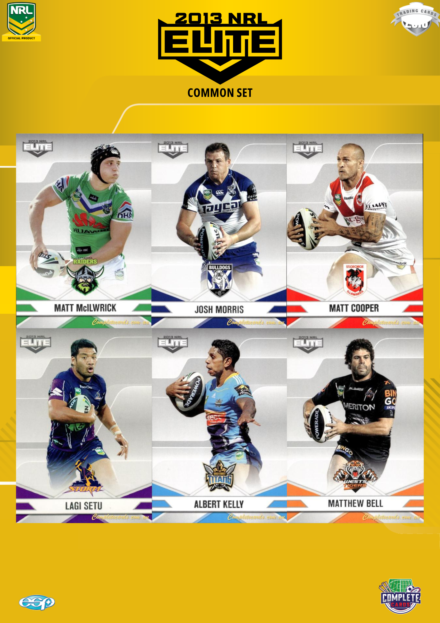 2013 NRL Elite - Common Set