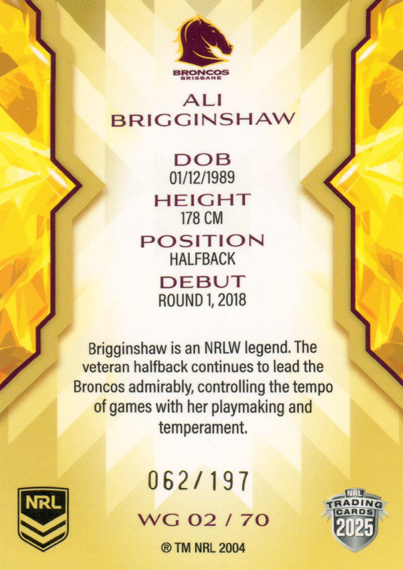 Ali Brigginsahw back