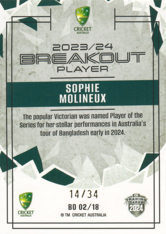 Sophie Molineux back