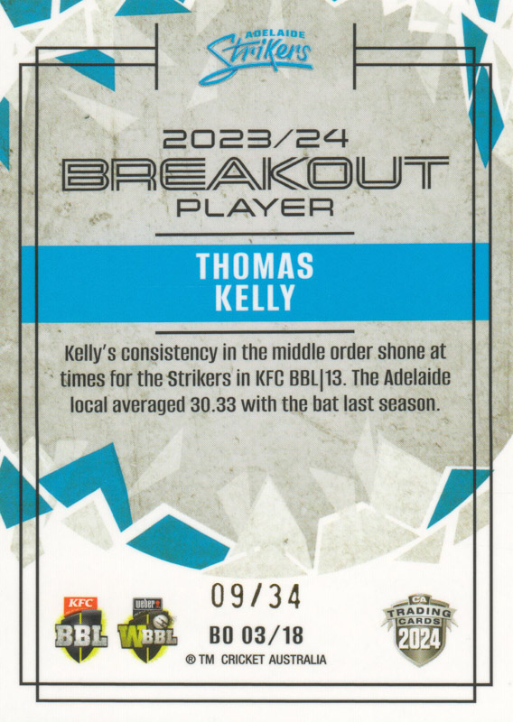 Thomas Kelly back