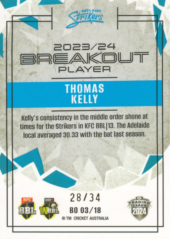 Thomas Kelly back