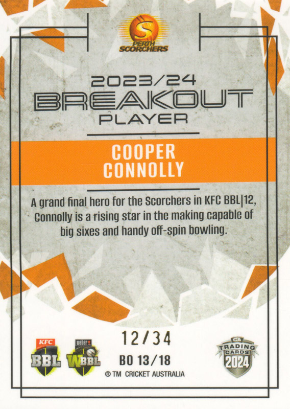 Cooper Connolly back