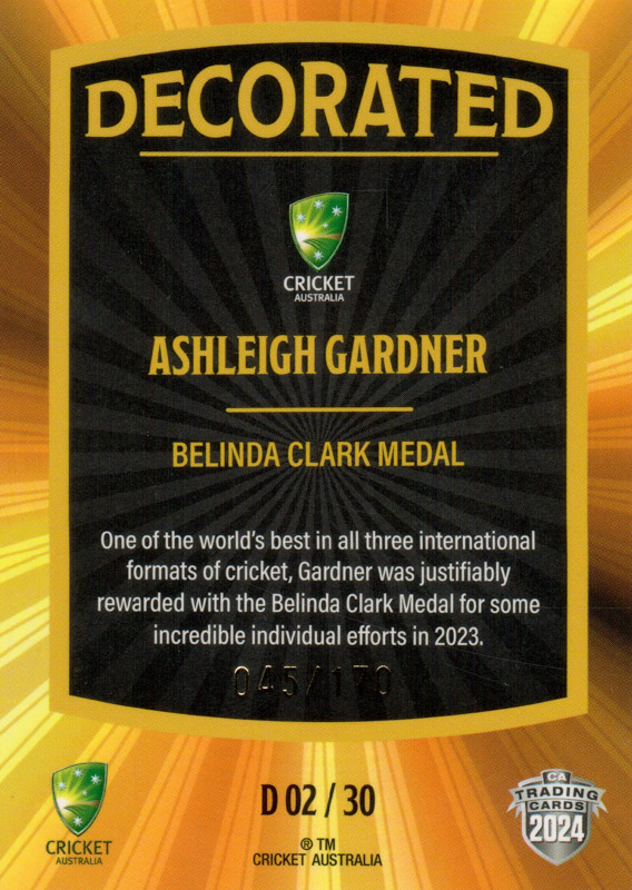 Ashleigh Gardner back