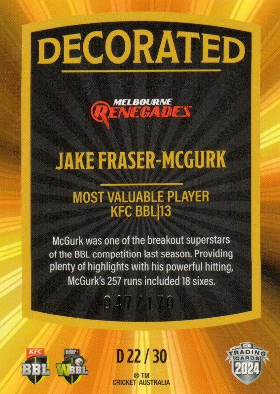 Jake Fraser-McGurk back