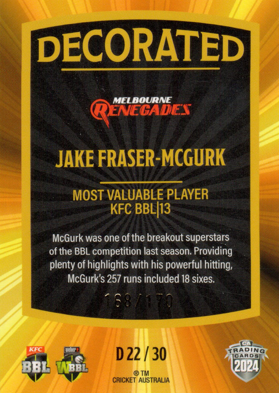 Jake Fraser-McGurk back