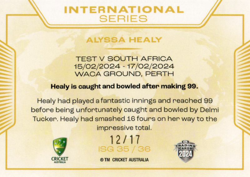 Alyssa Healy back