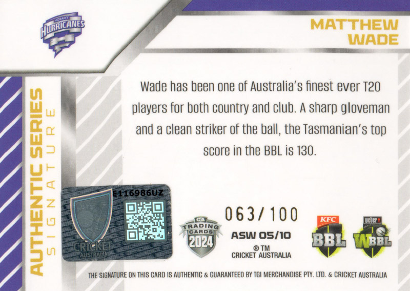 Matthew Wade back