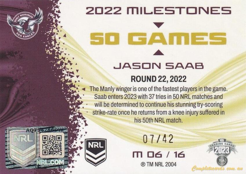 Jason Saab back