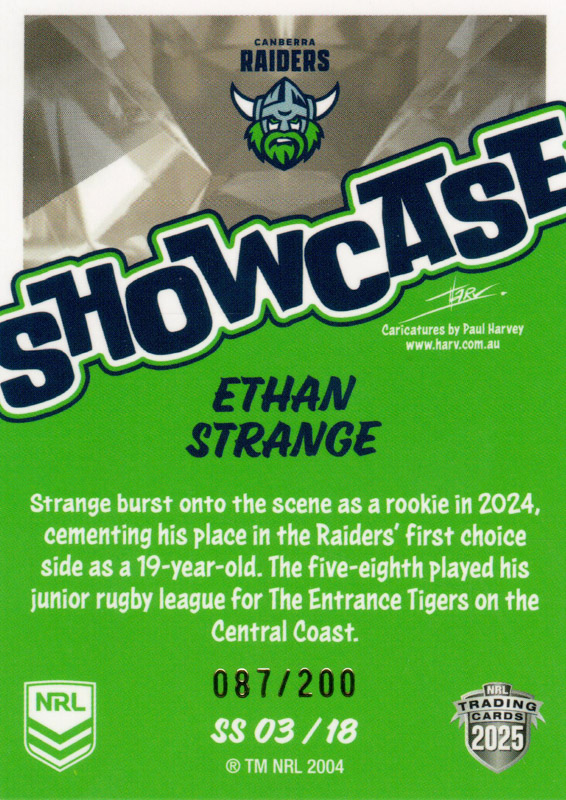 Ethan Strange back