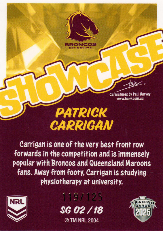 Patrick Carrigan back