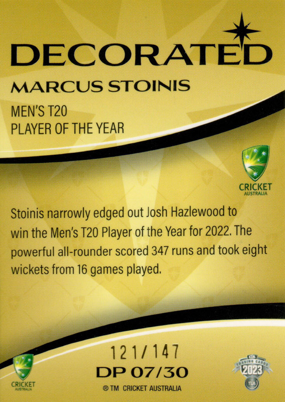 Marcus Stoinis back