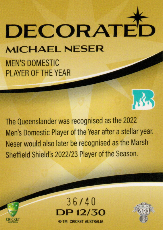 Michael Neser back