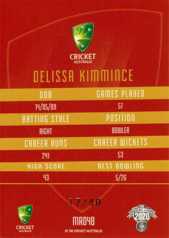 Delissa Kimmince back