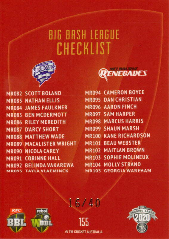 Checklist BBL/WBBL back