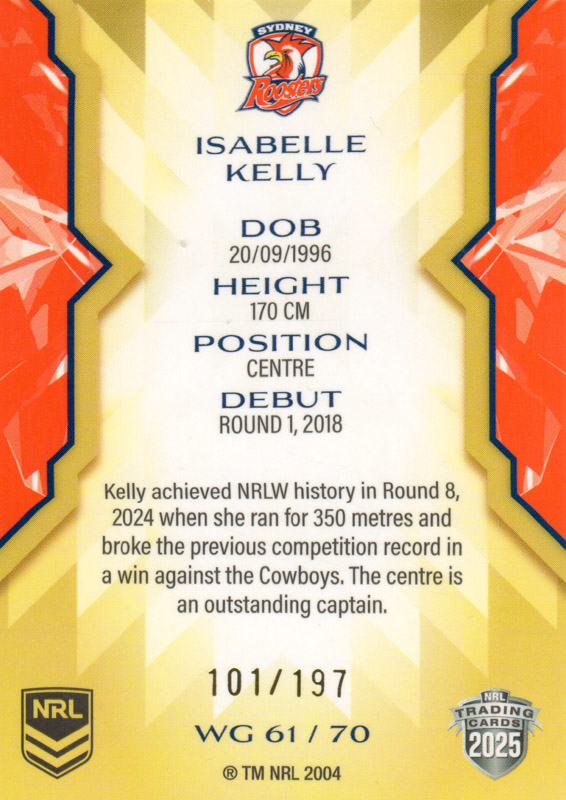 Isabelle Kelly back
