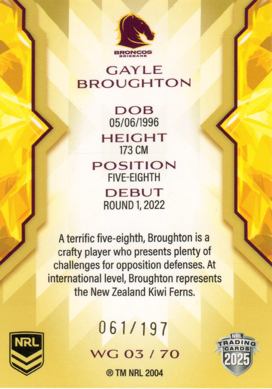 Gayle Broughton back