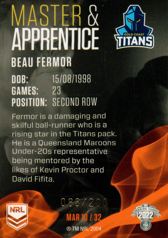 Beau Fermor back