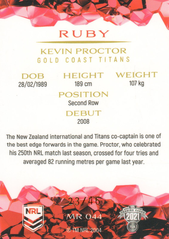 Kevin Proctor back