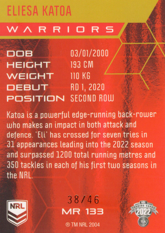 Eliesa Katoa back