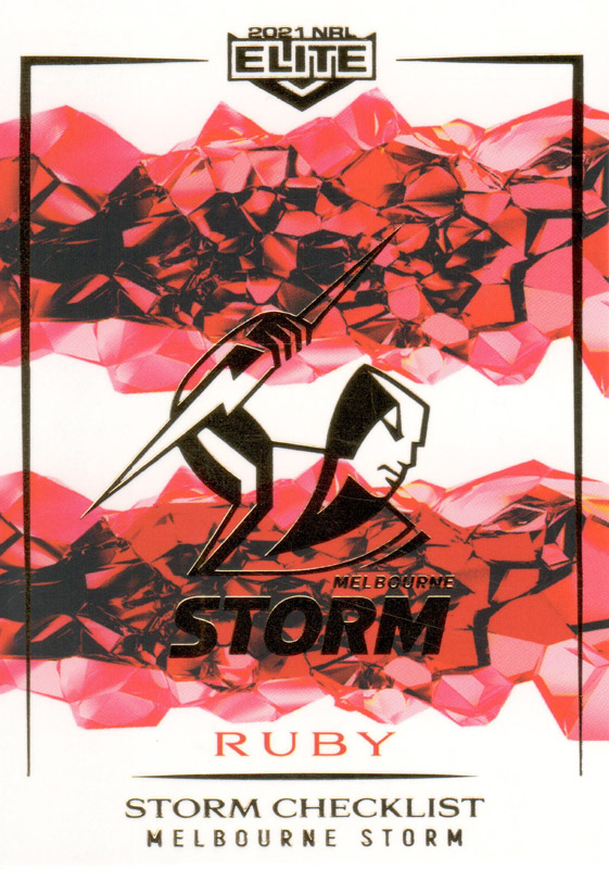 Melbourne Storm Checklist