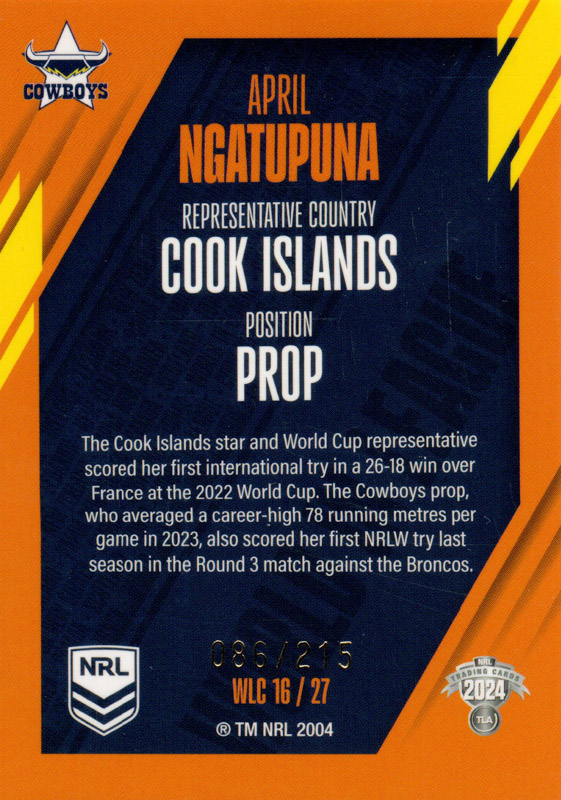 April Ngatupuna back