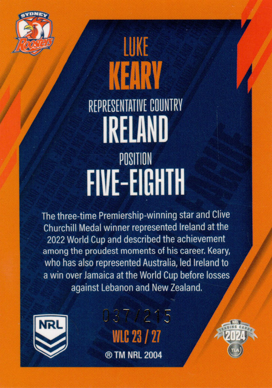 Luke Keary back