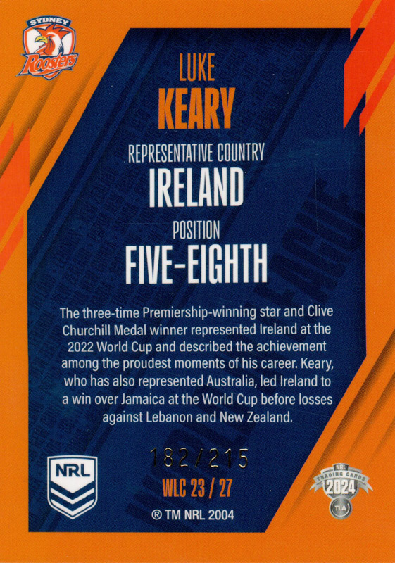 Luke Keary back