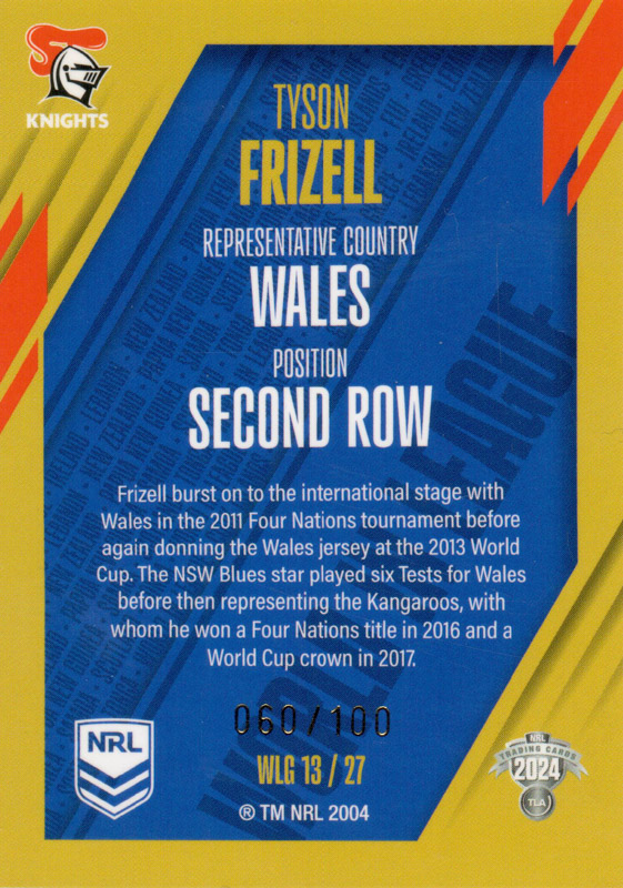 Tyson Frizell back