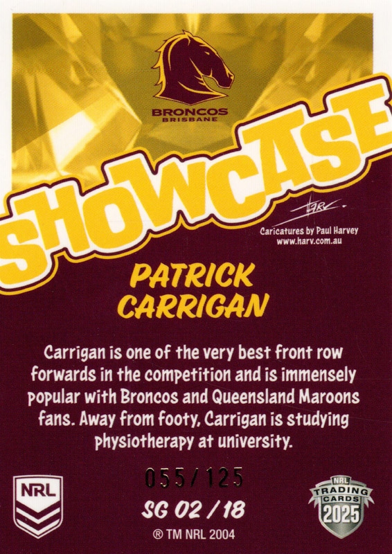 Patrick Carrigan back