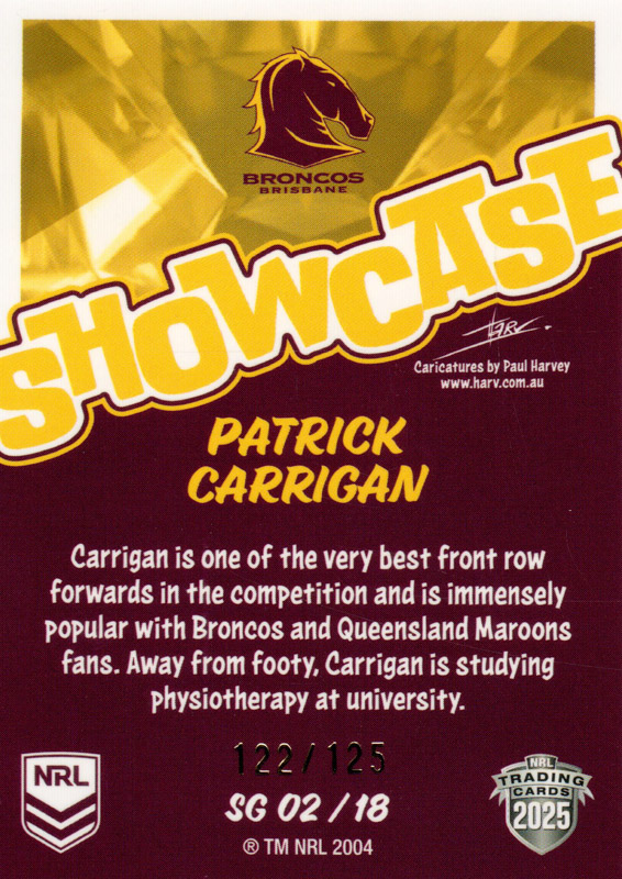 Patrick Carrigan back