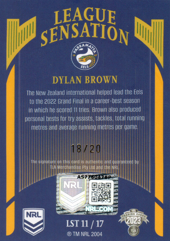 Dylan Brown back