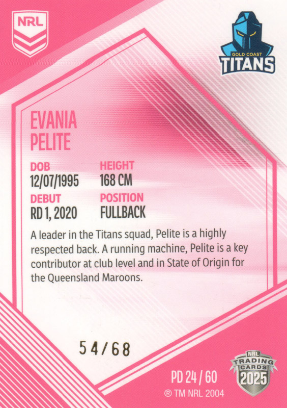 Evania Pelite back