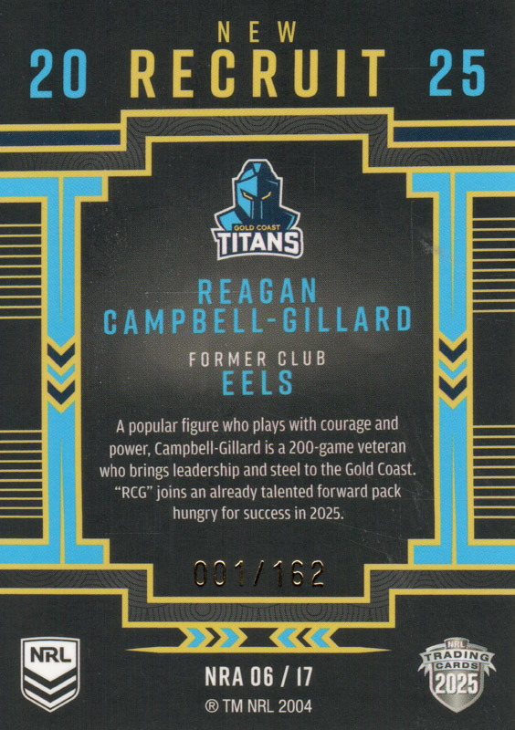 Reagan Campbell-Gillard back
