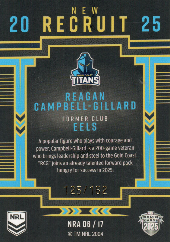Reagan Campbell-Gillard back