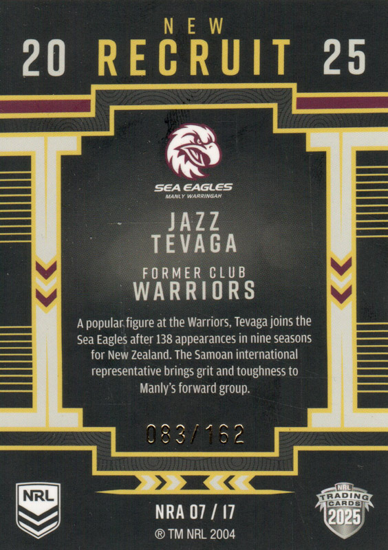 Jazz Tevaga back