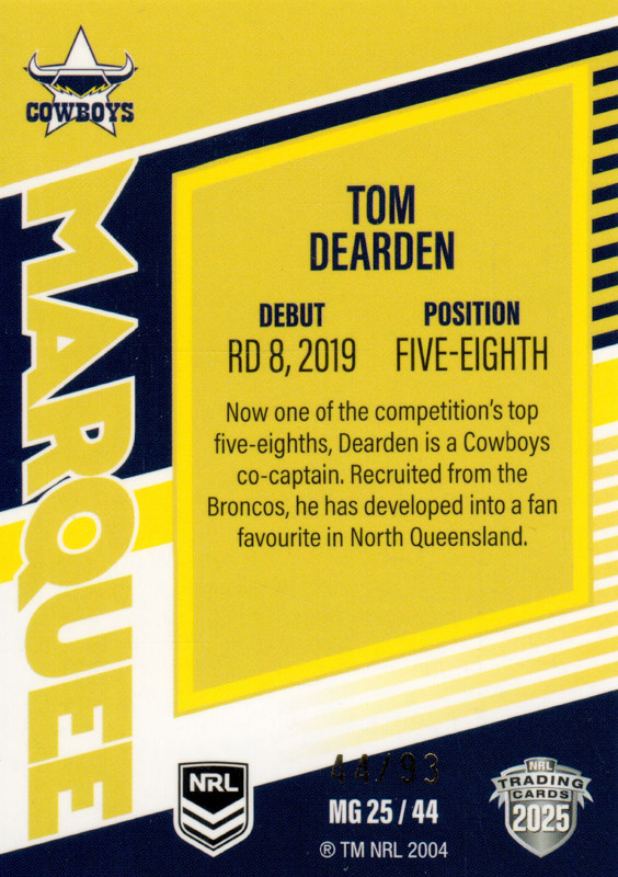 Tom Dearden back