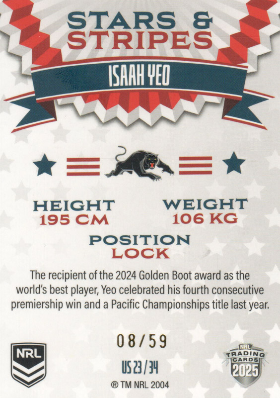 Isaah Yeo back