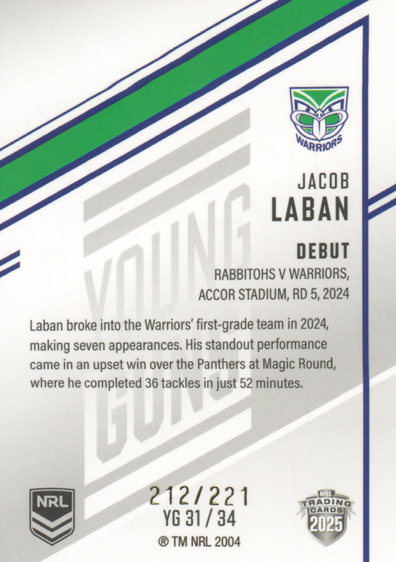 Jacob Laban back