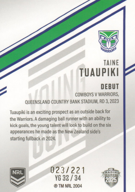 Taine Tuaupiki back