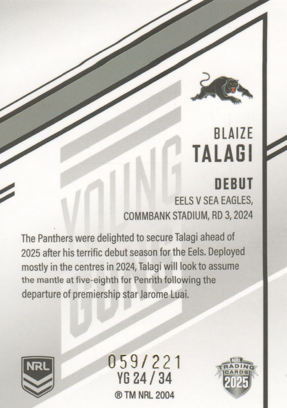 Blaize Talagi back