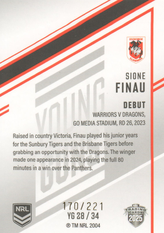 Sione Finau back