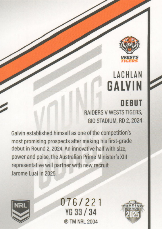 Lachlan Galvin back